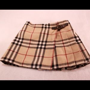 BURBERRY Girls Kilt Skirt in Signature Plaid Sz12M